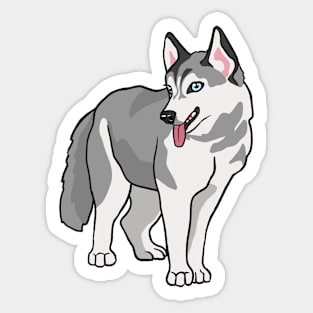 Heavenly Husky Sticker